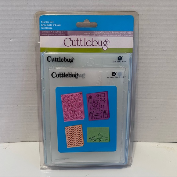Cuttlebug 4-pc embossing folders - STARTER SET - Picture 2 of 8